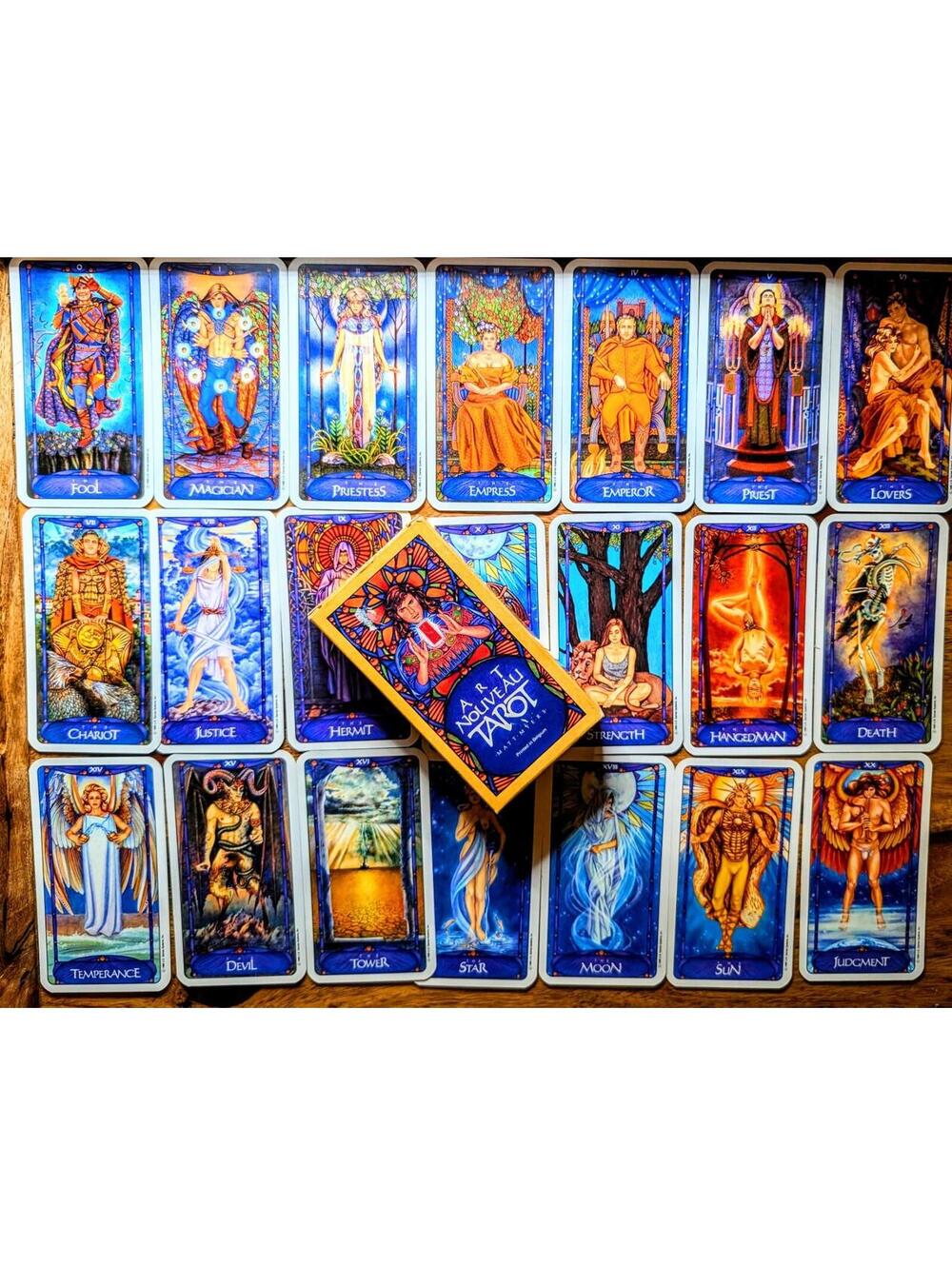 Art Nouveau Tarot Matt Myers 1989 VINTAGE OOP Rare 1st Edition